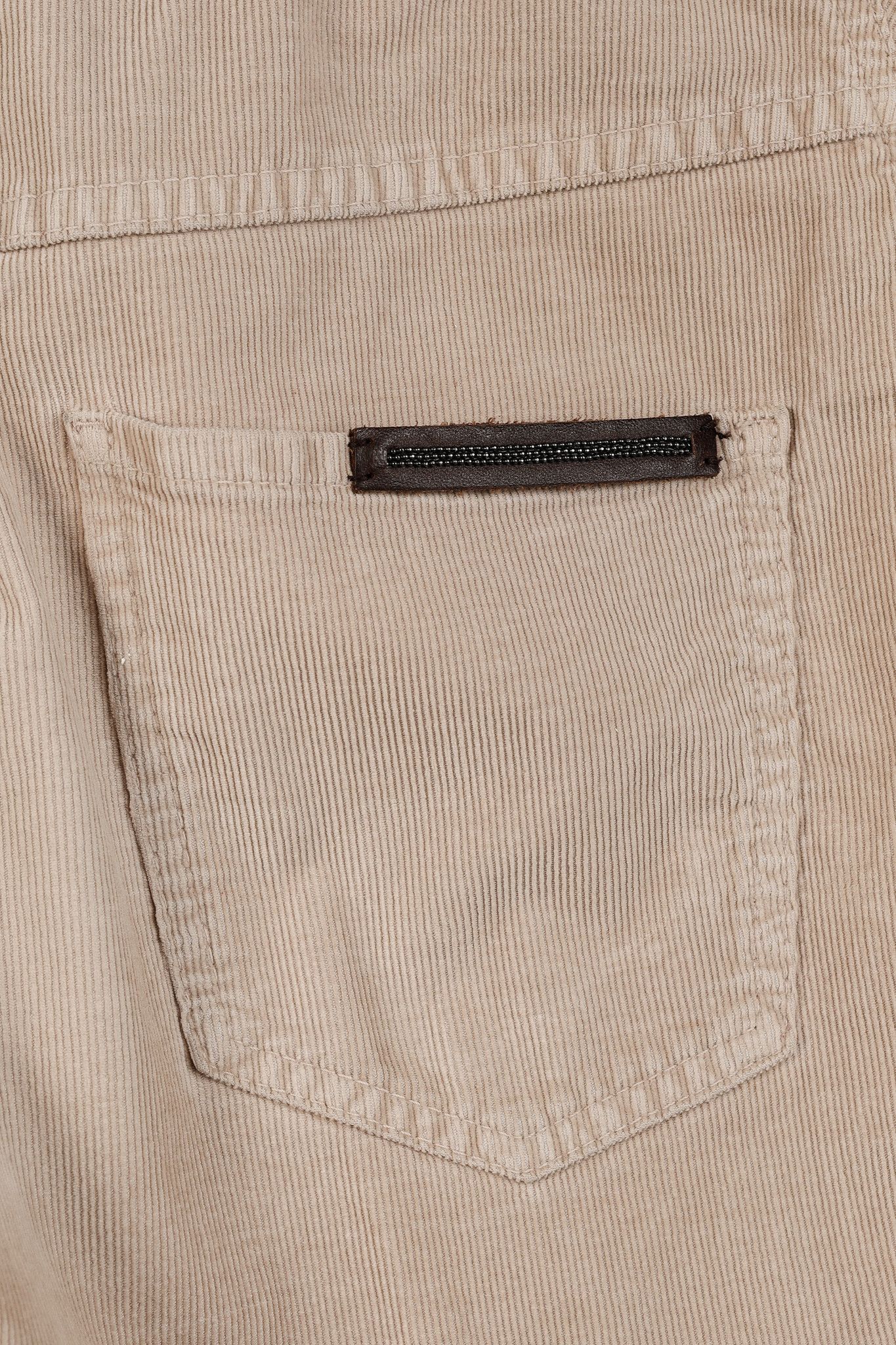 Brunello Cucinelli Brunello Cucinelli AW/19 Corduroy Monili-Bead Cropped Jeans Size 28" / US 6 / IT 42 - 6 Thumbnail