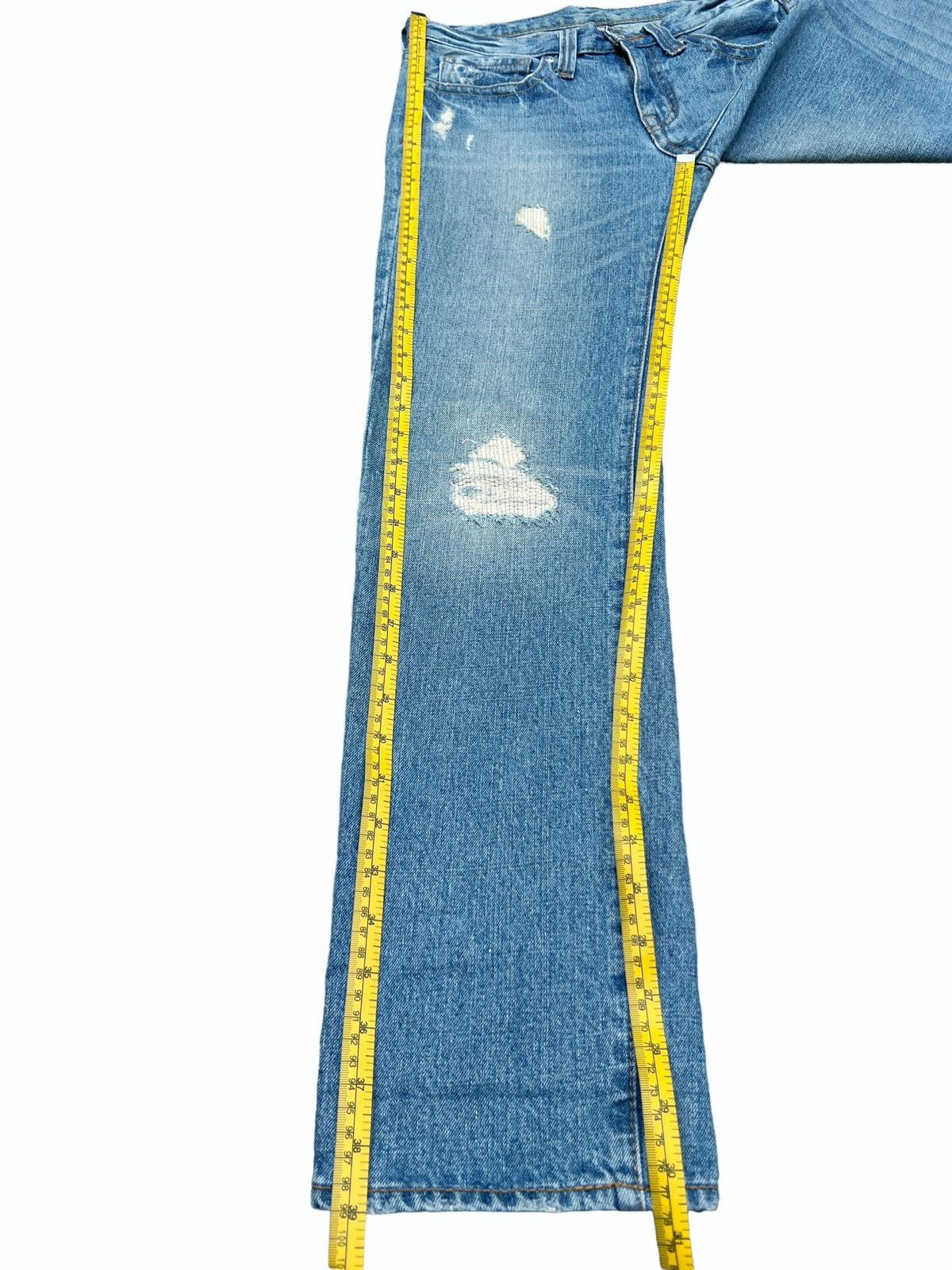 Japanese Brand Japanese Brand Distressed Patch Denim Jeans 31x30.5 Size US 31 - 12 Thumbnail