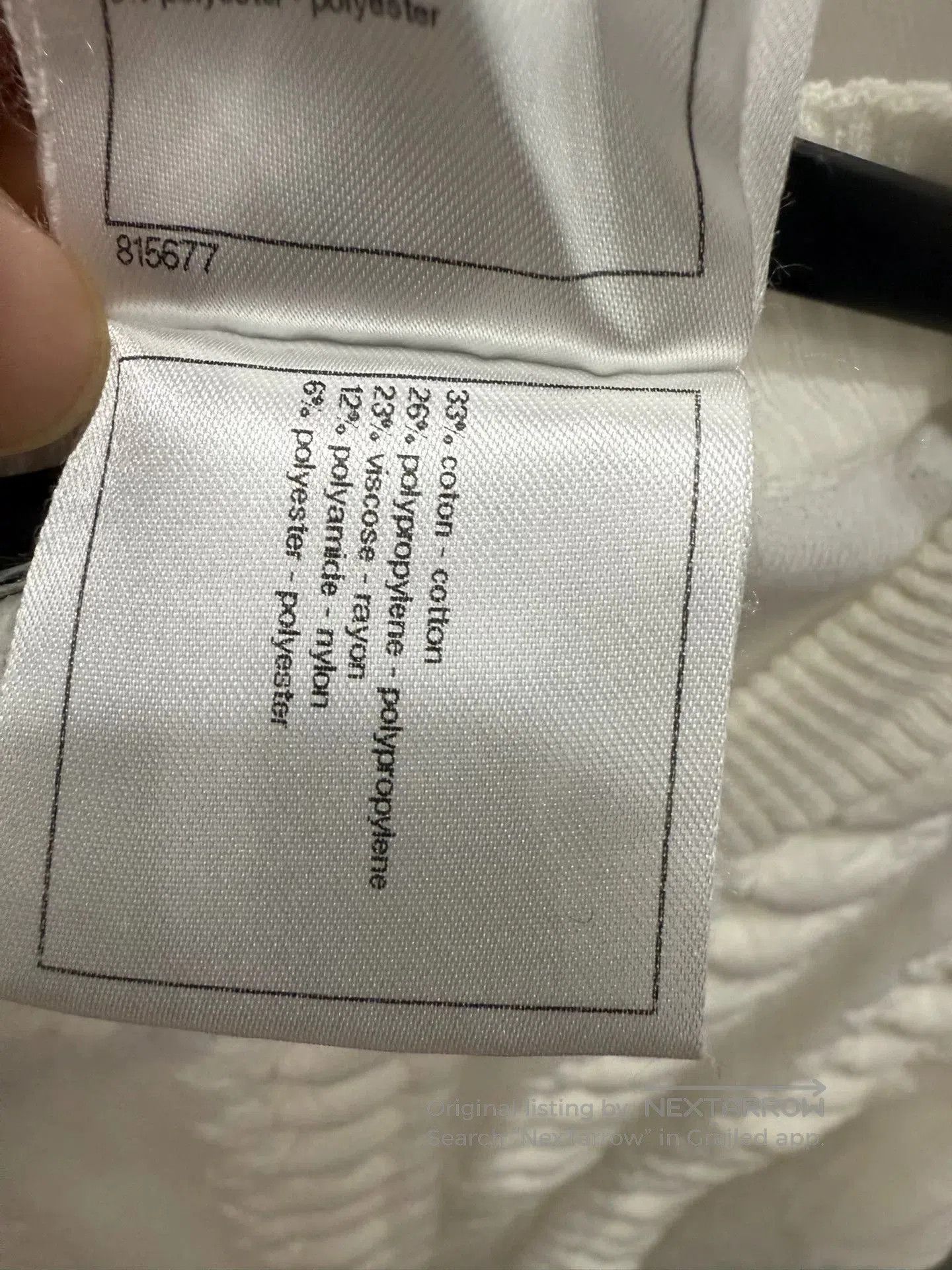 Chanel Chanel White Embossed Knit Top. Size XXS / US 00 / IT 34 - 5 Thumbnail
