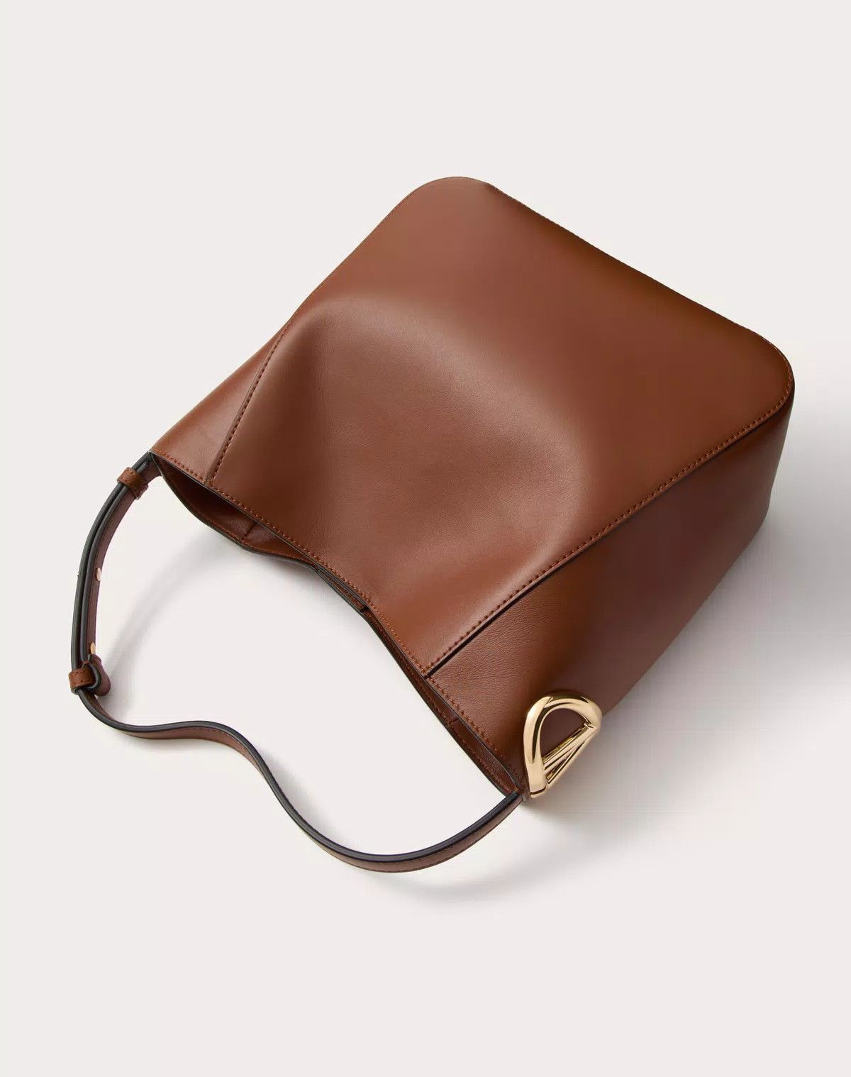 Valentino oc11z0725 Size:OS/Shopping Bag In Nappa Calfskin in Brown Size ONE SIZE - 5 Thumbnail