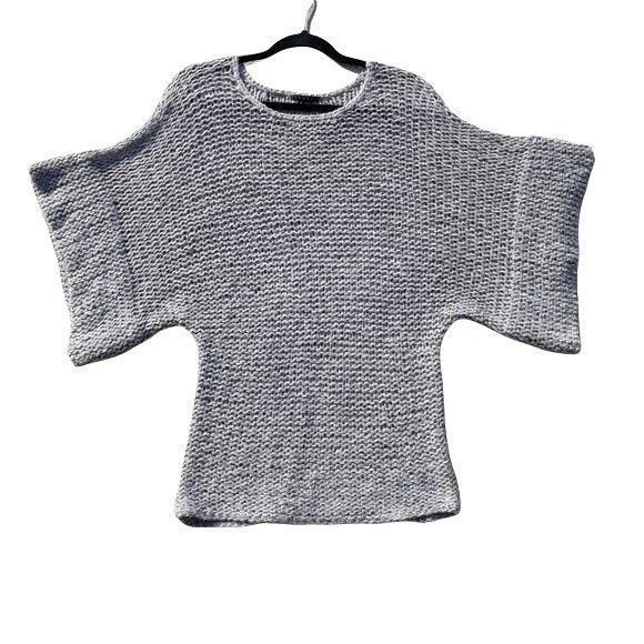 Theory Theory Davini Zebra Sweater Sz S Gray Gold Alpaca Wool Marle Size S / US 4 / IT 40 - 14 Thumbnail