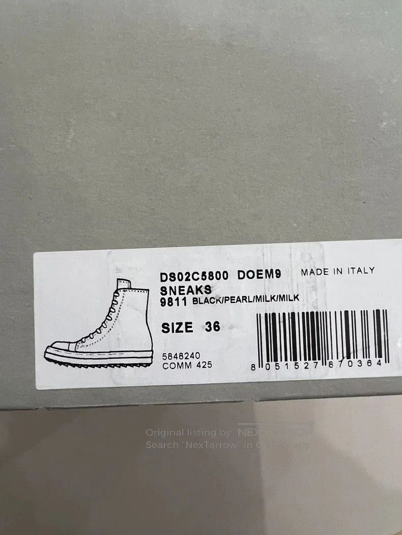 Rick Owens Rick Owens Canvas High Top Sneakers- Size US 10 / EU 43 - 7 Thumbnail