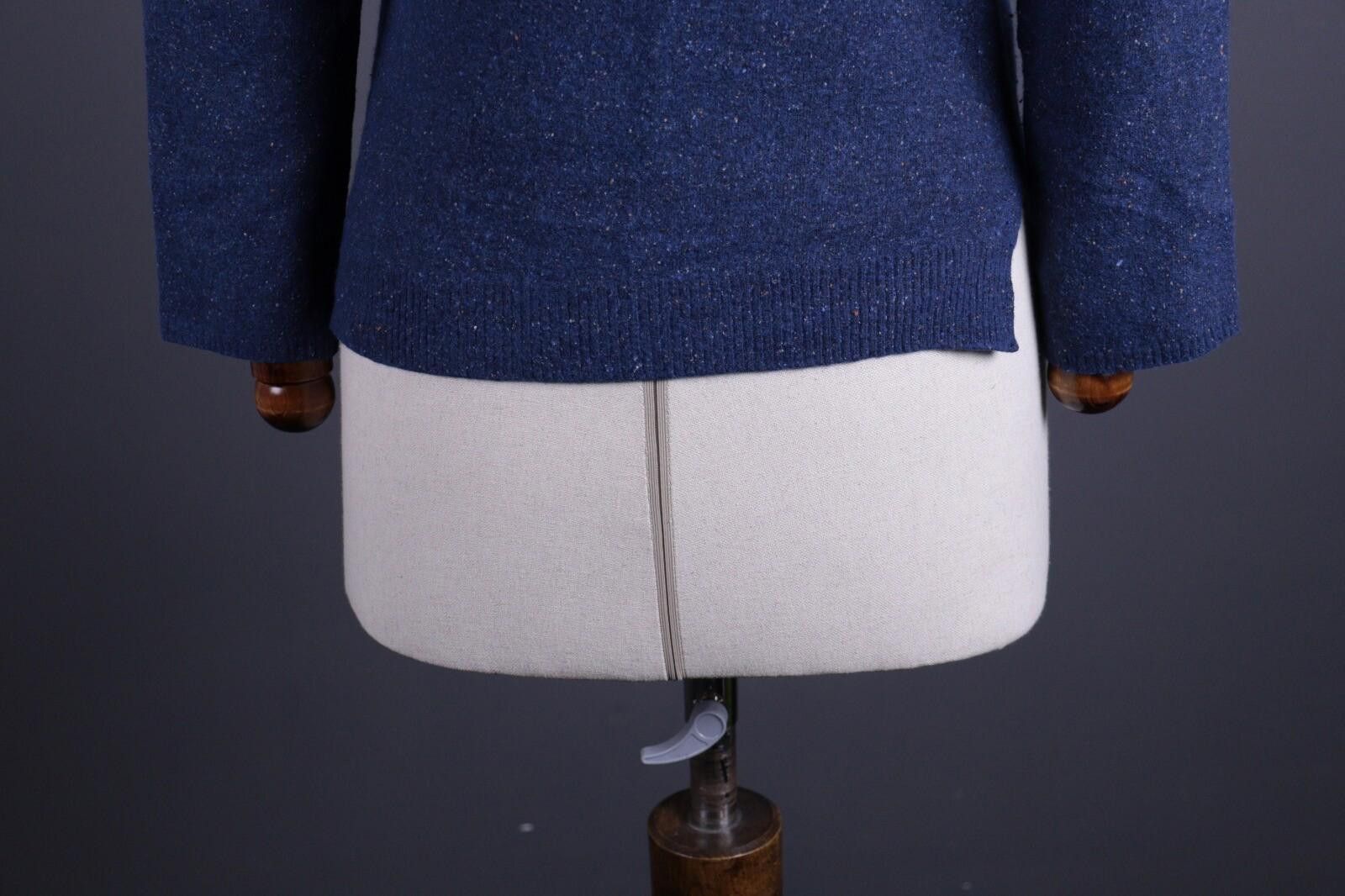 Designer Toast Rare Blue Merino Wool Silk Knit Sweater Size XS Size XS / US 0-2 / IT 36-38 - 10 Thumbnail