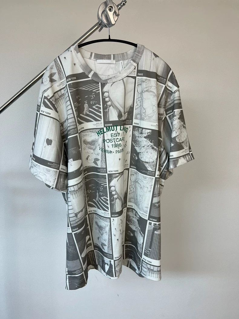 Helmut Lang HELMUT LANG Newspaper-printed T-shirts Size US XL / EU 56 / 4 - 1 Thumbnail