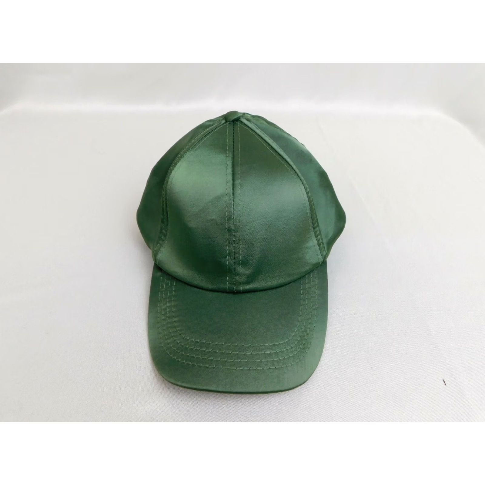 Vintage Collection XIIX Satin Baseball Cap Adjustable Back One Size Olive Green Casual Women Baseball Cap Adjustable Back One Size Olive Green Womens Cap Size ONE SIZE - 3 Thumbnail