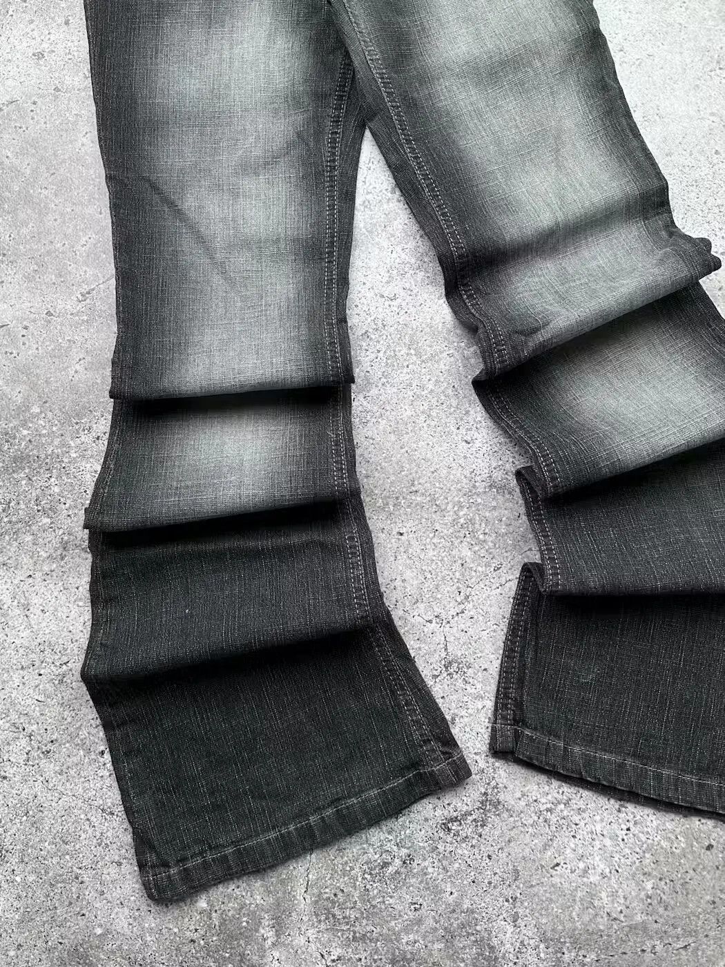 Japanese Brand Vintage Faded Flare Jeans C550(V213) Size 26" / US 2 / IT 38 - 3 Thumbnail