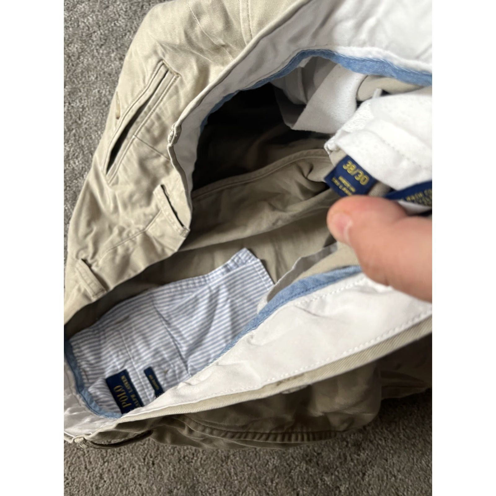 Polo Ralph Lauren Polo Ralph Lauren Chino Pants Mens Beige Classic 38 Regular Inseam 27 Size US M / EU 48-50 / 2 - 6 Thumbnail