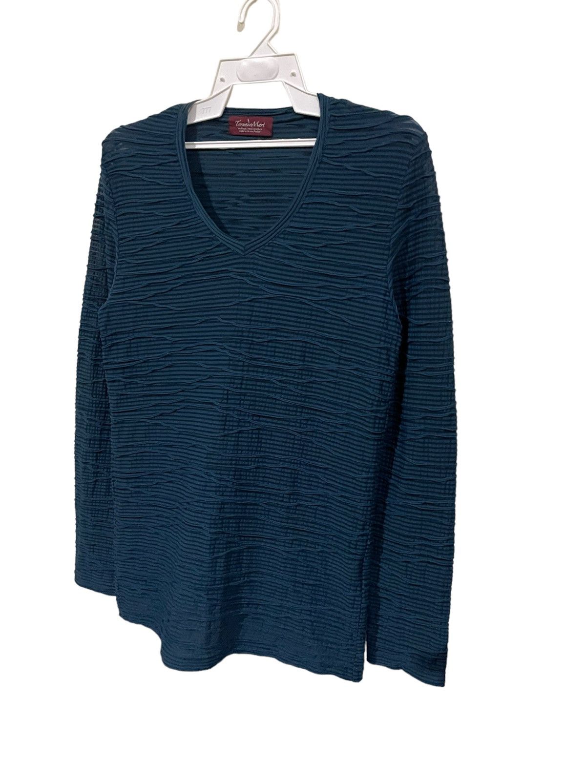 Japanese Brand Tornado Mart Pleated Wave Art Longsleeve Shirts Size US M / EU 48-50 / 2 - 4 Thumbnail