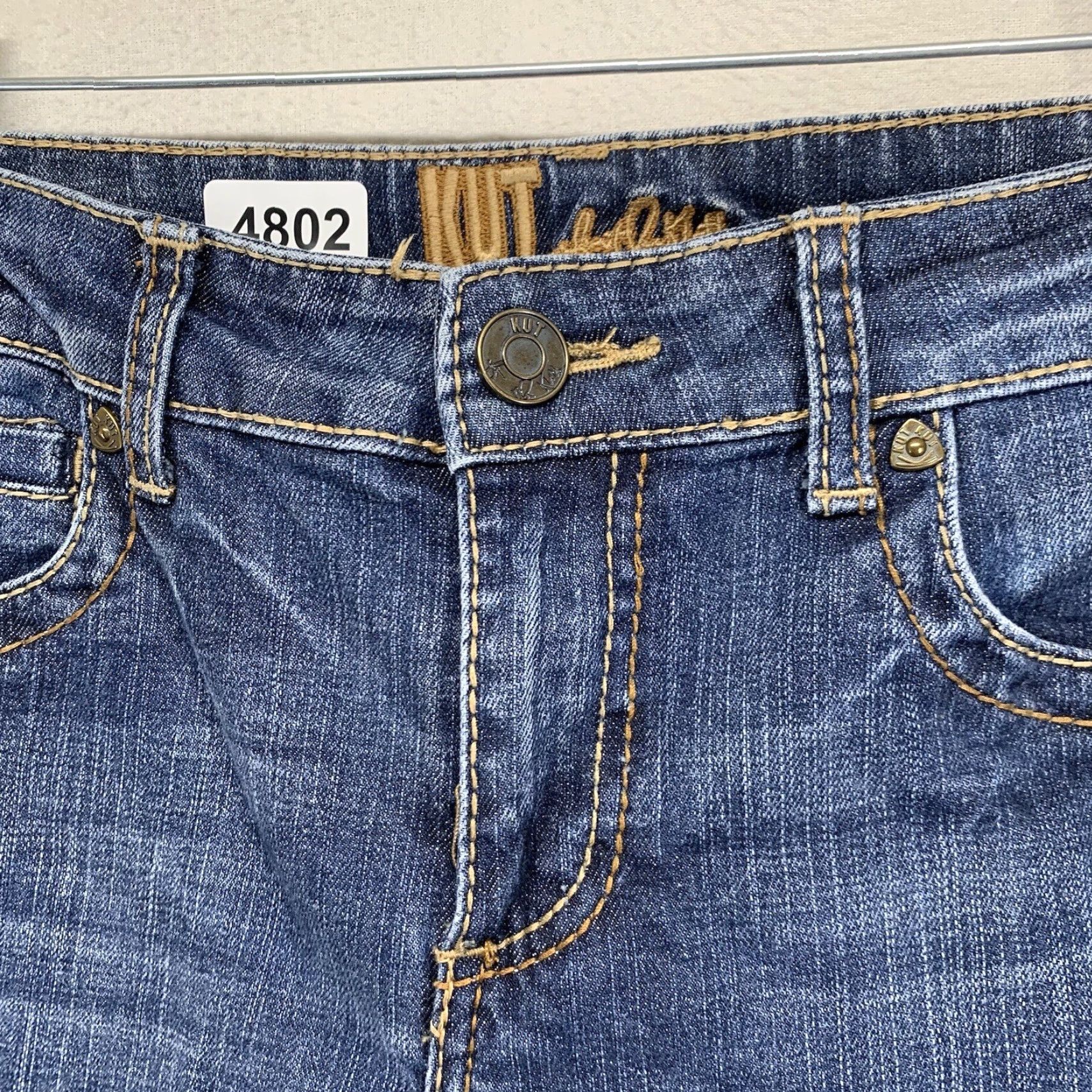 Vintage VINTAGE? No. Actually: KUT from the Kloth Jeans Women 6 Straight Stretch Denim 5-Pocket Regular Fit Blue Medium Wash Size 28" / US 6 / IT 42 - 7 Thumbnail