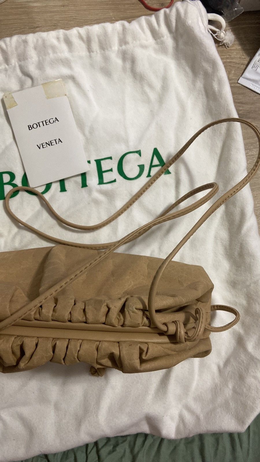 Bottega Veneta Bottega Veneta The Mini Pouch Brown Leather Clutch Size ONE SIZE - 5 Thumbnail