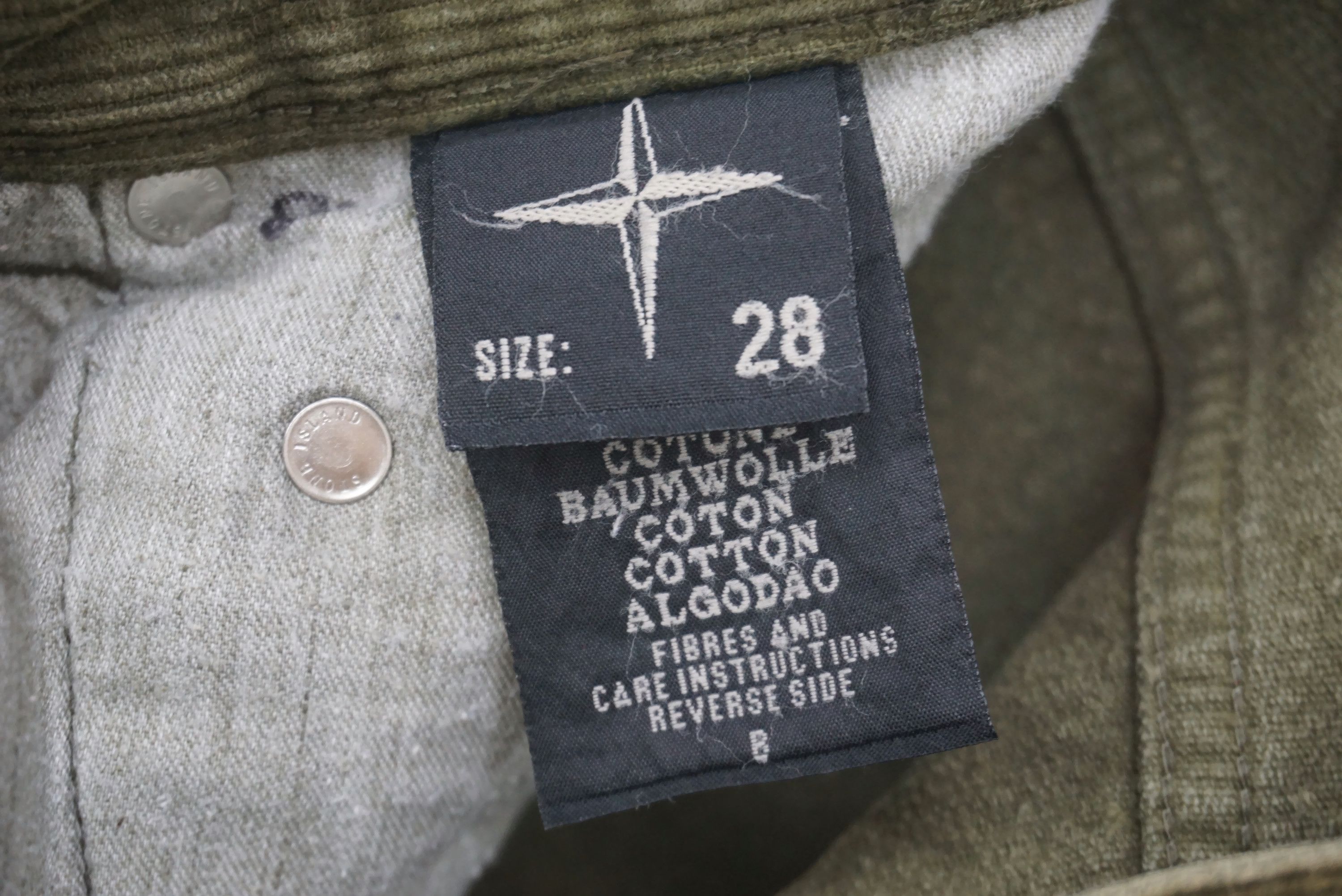 Stone Island Cropped Corduroy Pants Size W28xL26 Made in Italy Size US 28 / EU 44 - 16 Thumbnail