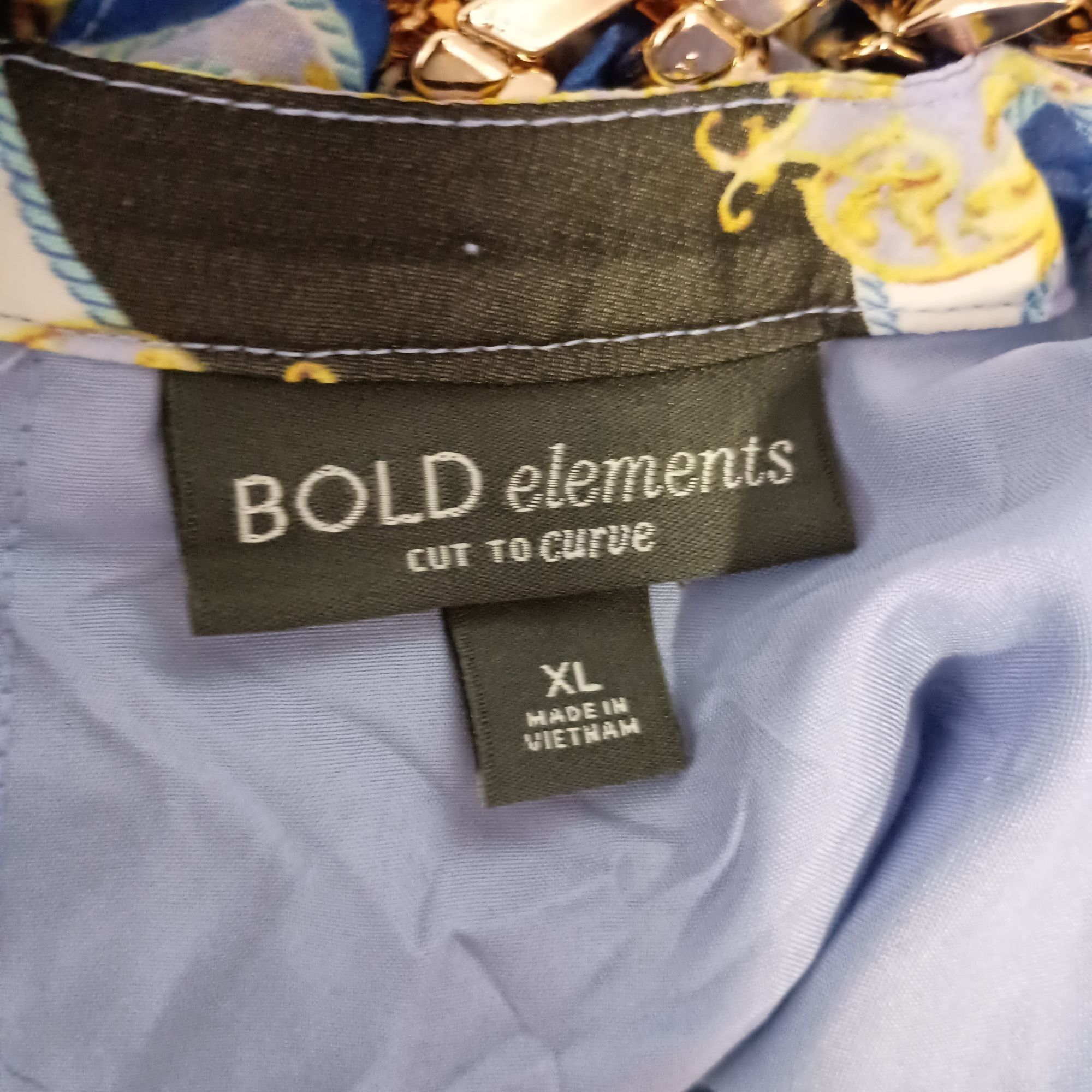 Other Bold Elements Cut to Curve Maxi Dress XL Chain Link Halter B Size XL / US 12-14 / IT 48-50 - 4 Thumbnail