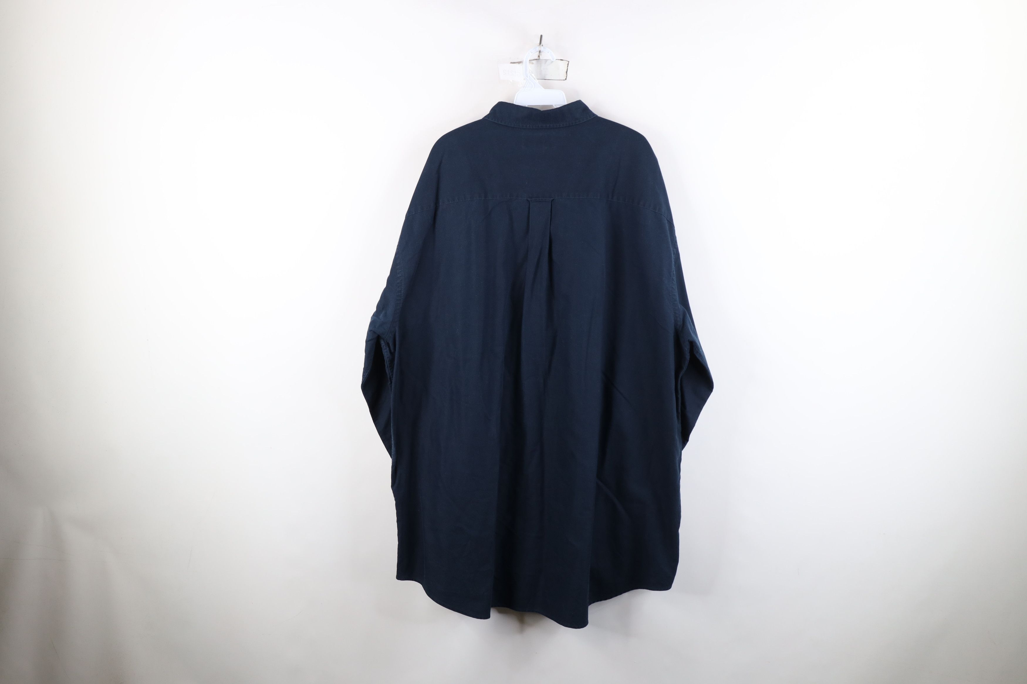 Vintage Vintage 90s Streetwear Collared Button Down Shirt Navy Blue Size US XXL / EU 58 / 5 - 10 Thumbnail