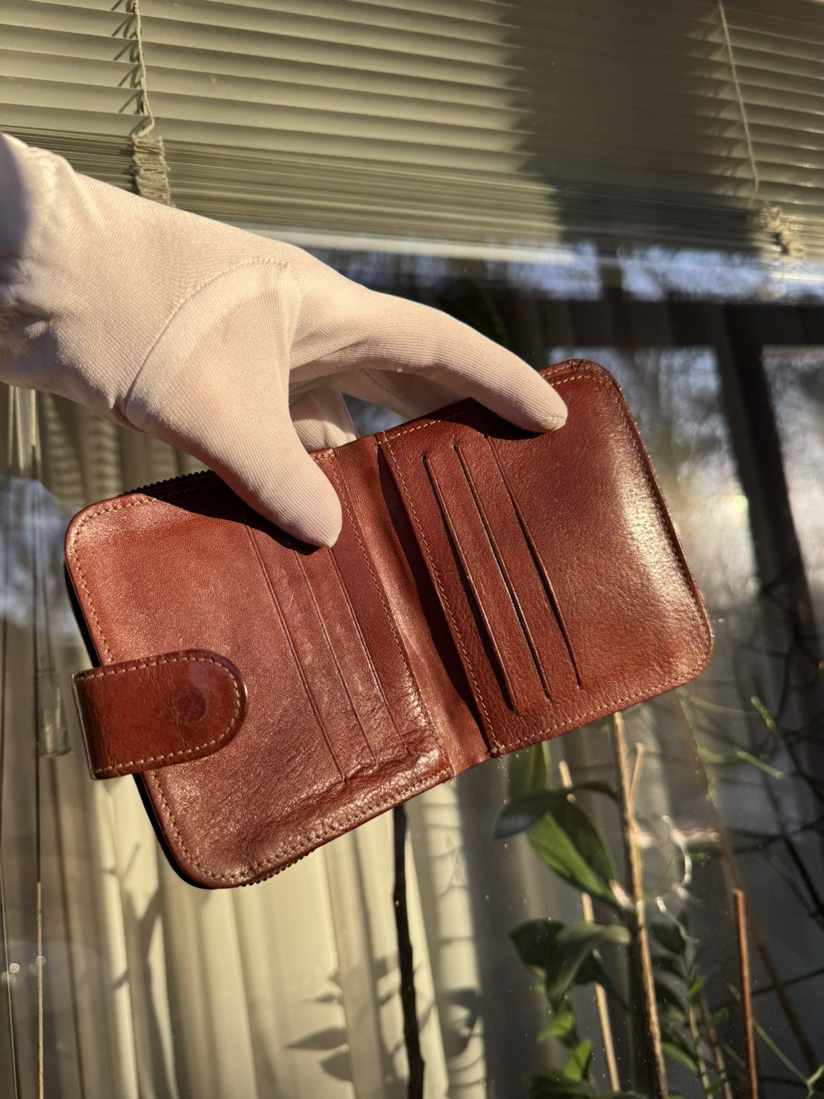 Leather Leather vintage brown cellini wallet Size ONE SIZE - 3 Thumbnail