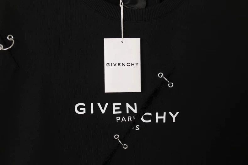 Givenchy Givenchy Size3XL Round-neck Black Shirt with Logo Print and Size US XL / EU 56 / 4 - 5 Thumbnail