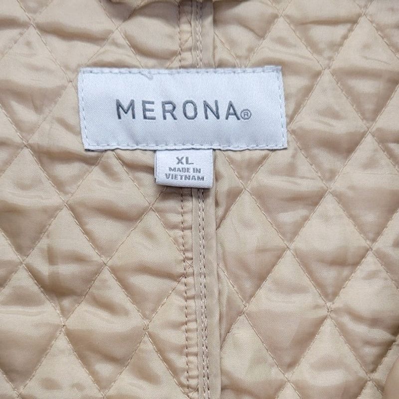 Merona Merona Womens XL Polyester Quilted Full Zip Snap Up Jacket Size XL / US 12-14 / IT 48-50 - 4 Thumbnail