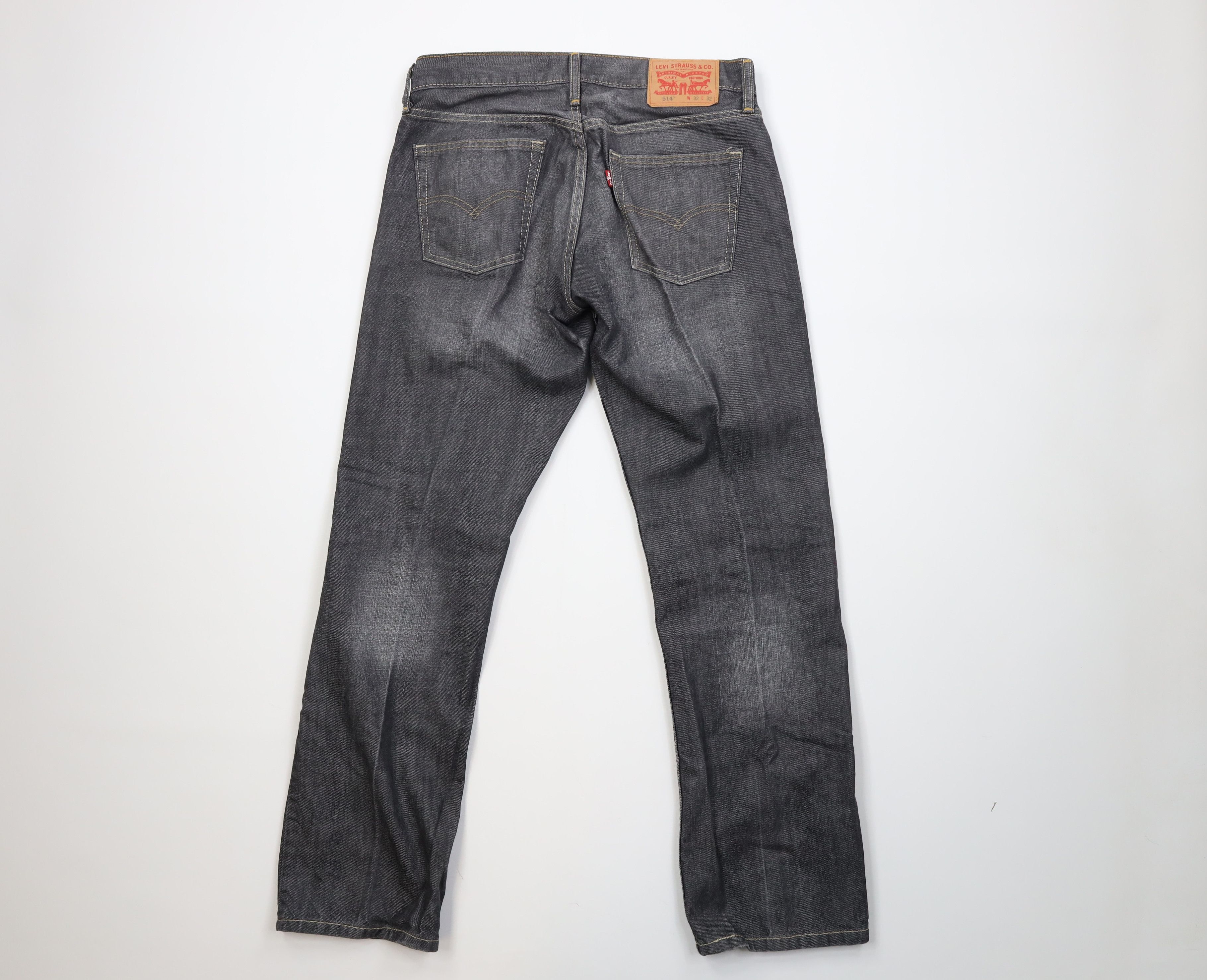 Levi's Vintage Y2K Levis 514 Straight Leg Denim Jeans Gray Cotton Size US 32 / EU 48 - 9 Thumbnail