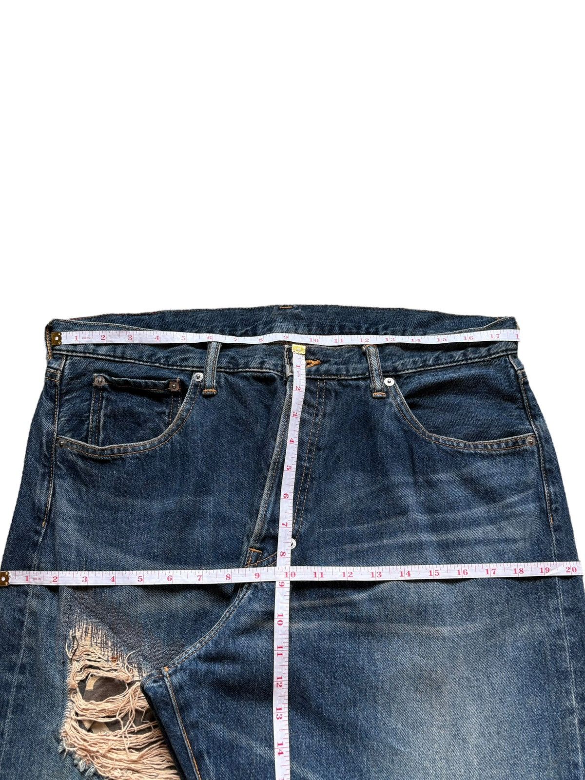 Japanese Brand Vintage Japanese Swagger Mud Wash Patched Baggy Jeans Size US 36 / EU 52 - 12 Thumbnail
