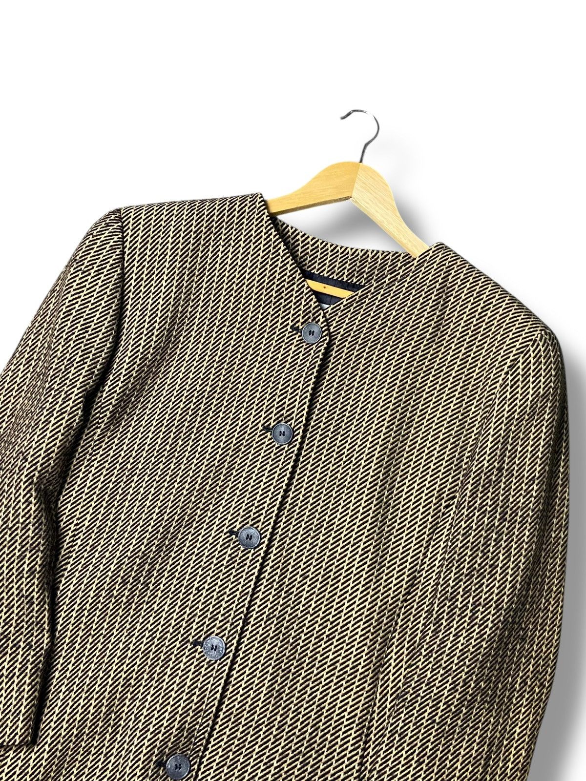 Japanese Brand Milano Gibierre Donna Stripes Coat (138) Size US XXS / EU 40 - 5 Thumbnail
