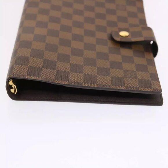 Louis Vuitton LOUIS VUITTON Damier Ebene Agenda GM Day Planner Cover Size ONE SIZE - 4 Thumbnail