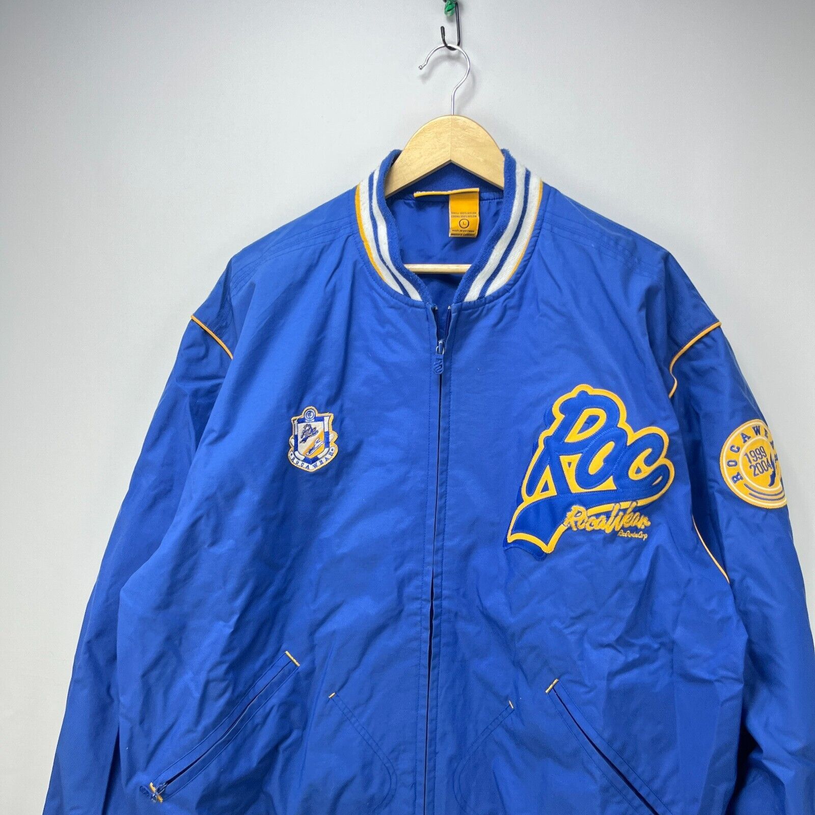 Rocawear × Vintage Vintage Y2K Rocawear Letterman Varsity Jacket Zip Up Large Size US L / EU 52-54 / 3 - 2 Thumbnail