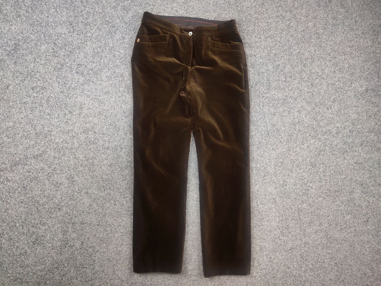 Loro Piana Loro piana Italy Design Velour straight trousers Pants Size 29" - 5 Thumbnail