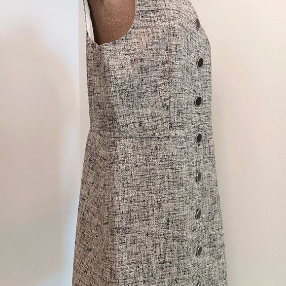 Lafayette 148 Lafayette 148 Linen-Blend Sleeveless Button Front Dress - 10 Size L / US 10 / IT 46 - 8 Thumbnail