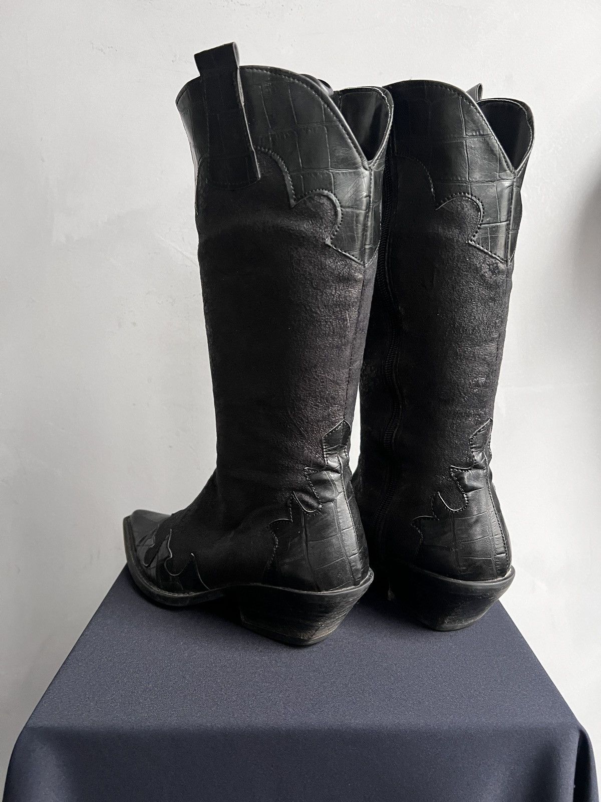 Western Rise Cowboy guidi style y2k boots Vintage Wester Grunge style Size US 7 / IT 37 - 5 Thumbnail