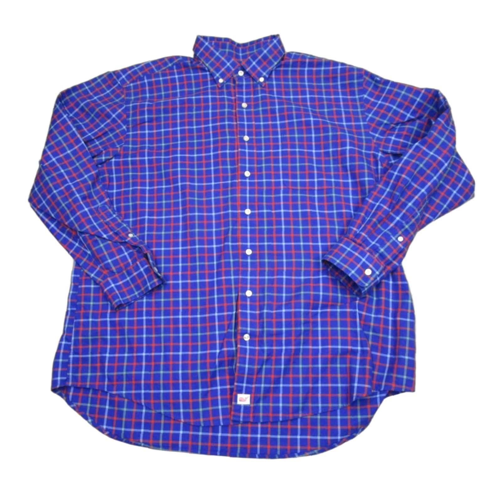 Vineyard Vines VINEYARD VINEs SHIRT Men XL Blue Tattersall Check Twill Long Sleeve Button-Up Size US XL / EU 56 / 4 - 1 Thumbnail