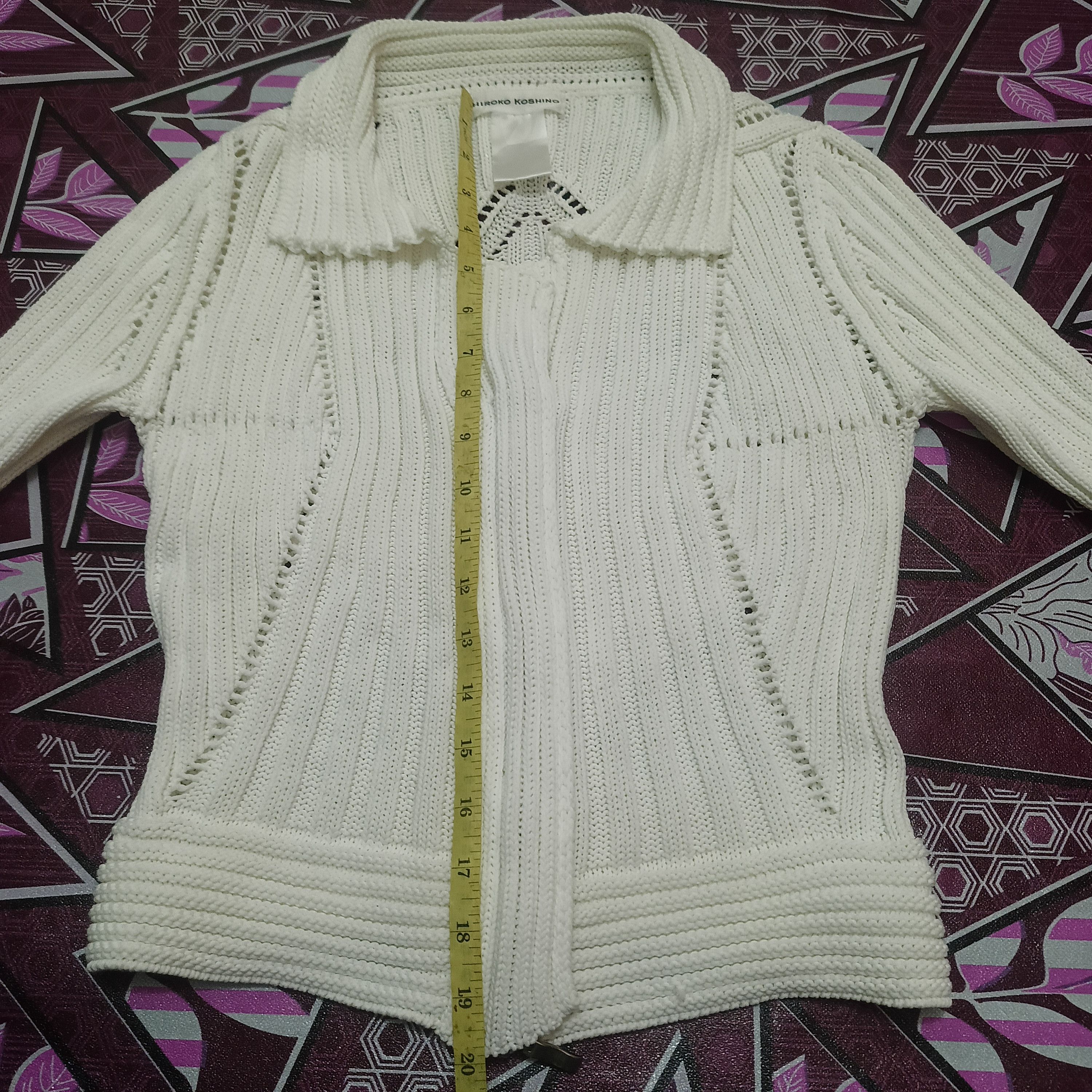 If Six Was Nine Rare Design Hiroko Koshino Mesh Jacket zipper Size XS / US 0-2 / IT 36-38 - 14 Thumbnail