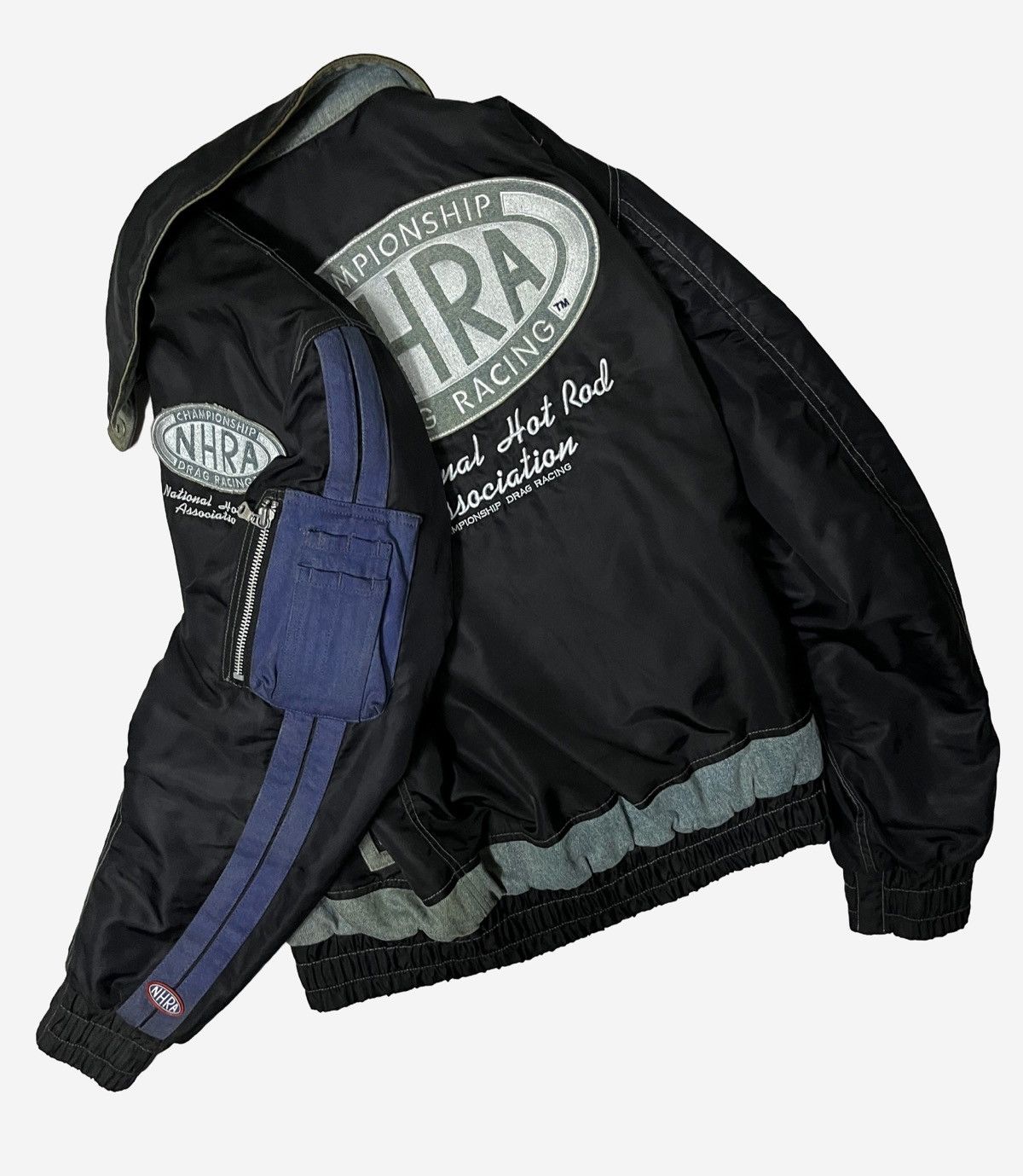 Sports Specialties RARE❤️‍🔥NHRA Drag Racing Championship Bomber Jacket Lined Denim Size US M / EU 48-50 / 2 - 3 Thumbnail