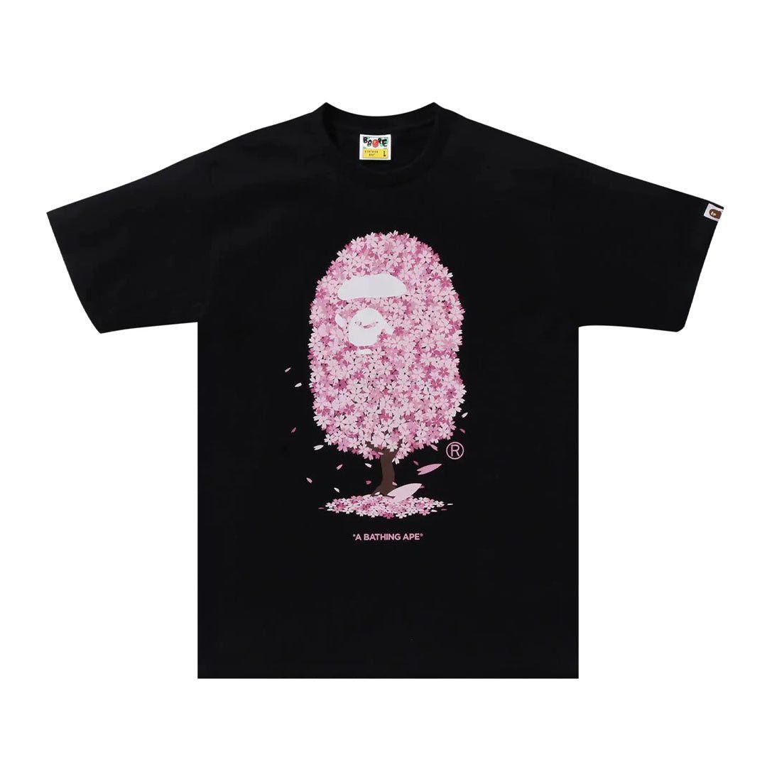 Bape Sakura Tee Black Floral Size US XL / EU 56 / 4 - 1 Preview