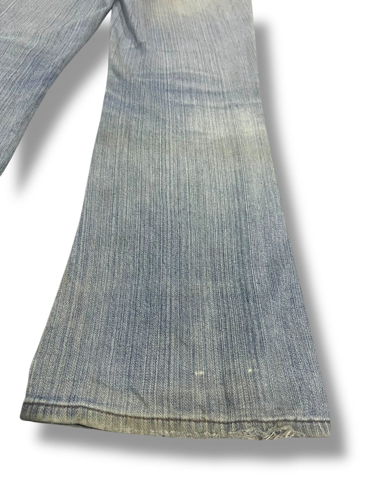 If Six Was Nine × Japanese Brand × Le Grande Bleu (L.G.B.) FLARE💥 VINTAGE JAPANESE BRAND WASHED BLUE DENIM Size US 30 / EU 46 - 12 Thumbnail