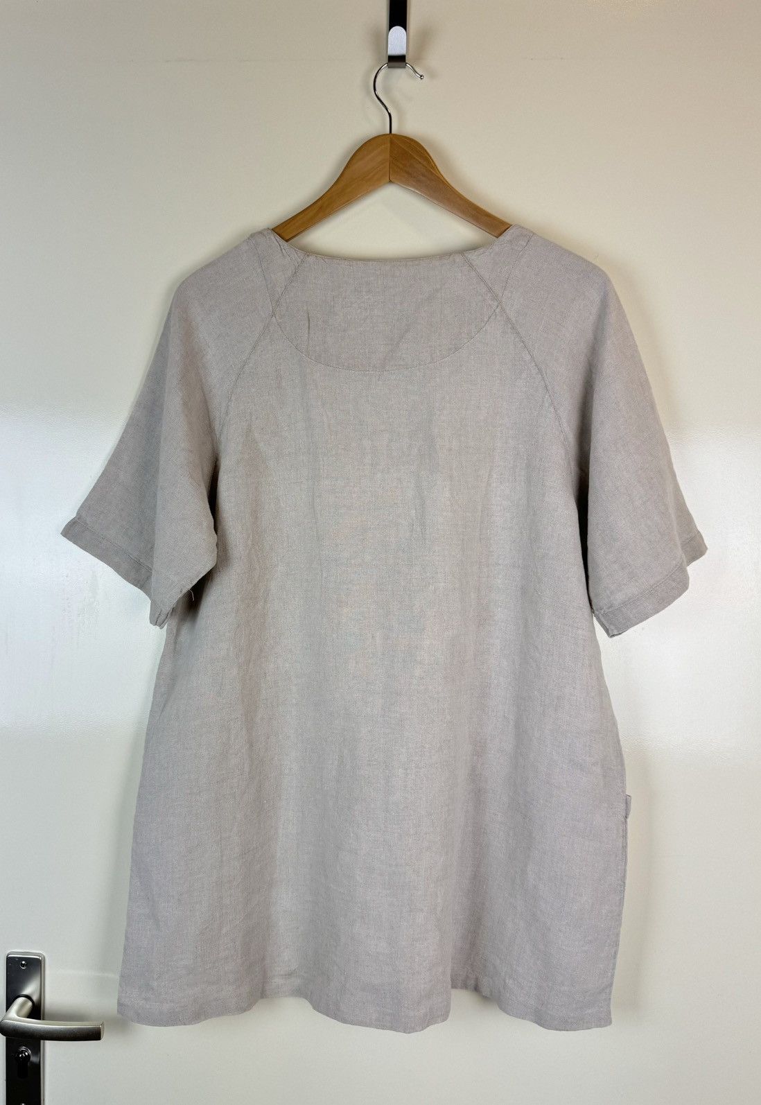 Rundholz Gudrun sjoden linen tunic shirt dress oversized beige S Size XS / US 0-2 / IT 36-38 - 8 Thumbnail