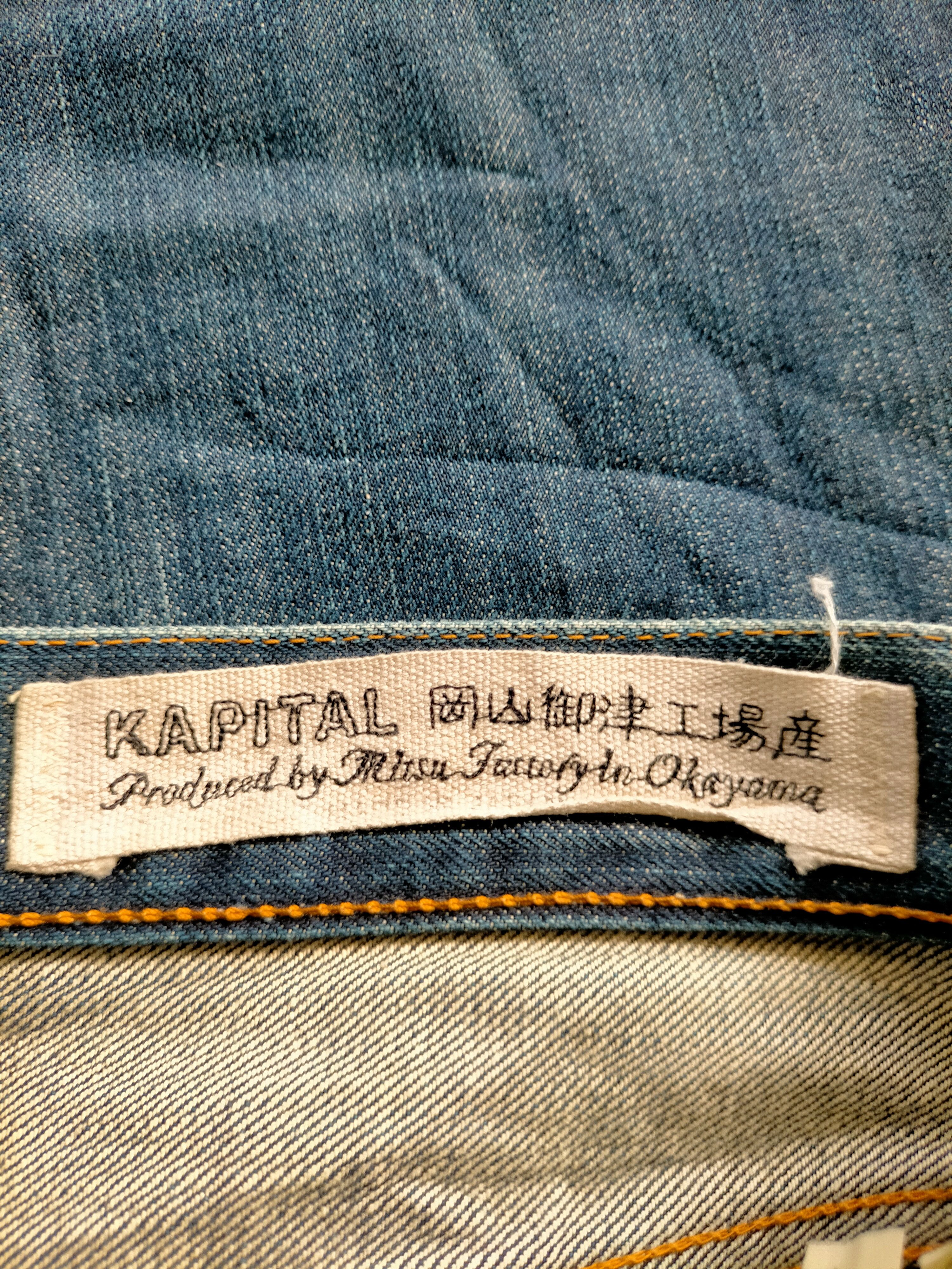 Kapital × Kapital Kountry Kapital 🇯🇵 Made in Japan Slim Denim Pants Size US 32 / EU 48 - 21 Thumbnail