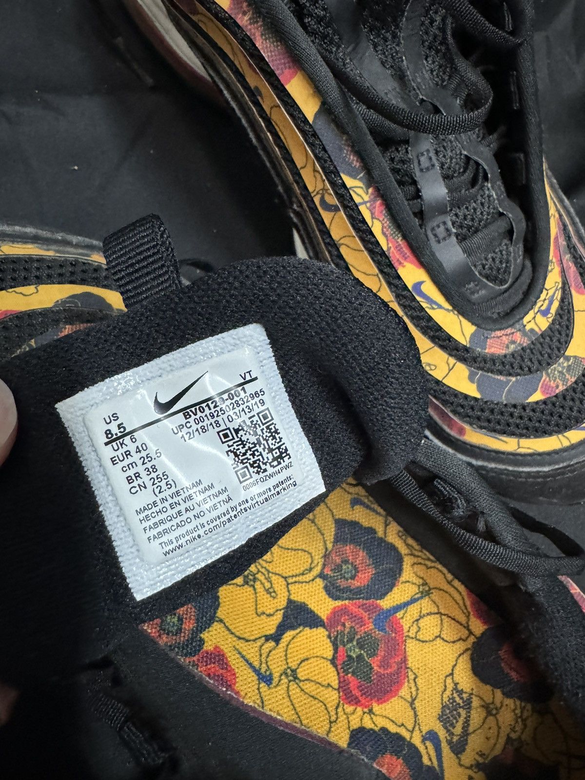 Nike Nike Air Max 97 Floral Black Size US 8.5 / EU 41-42 - 7 Thumbnail