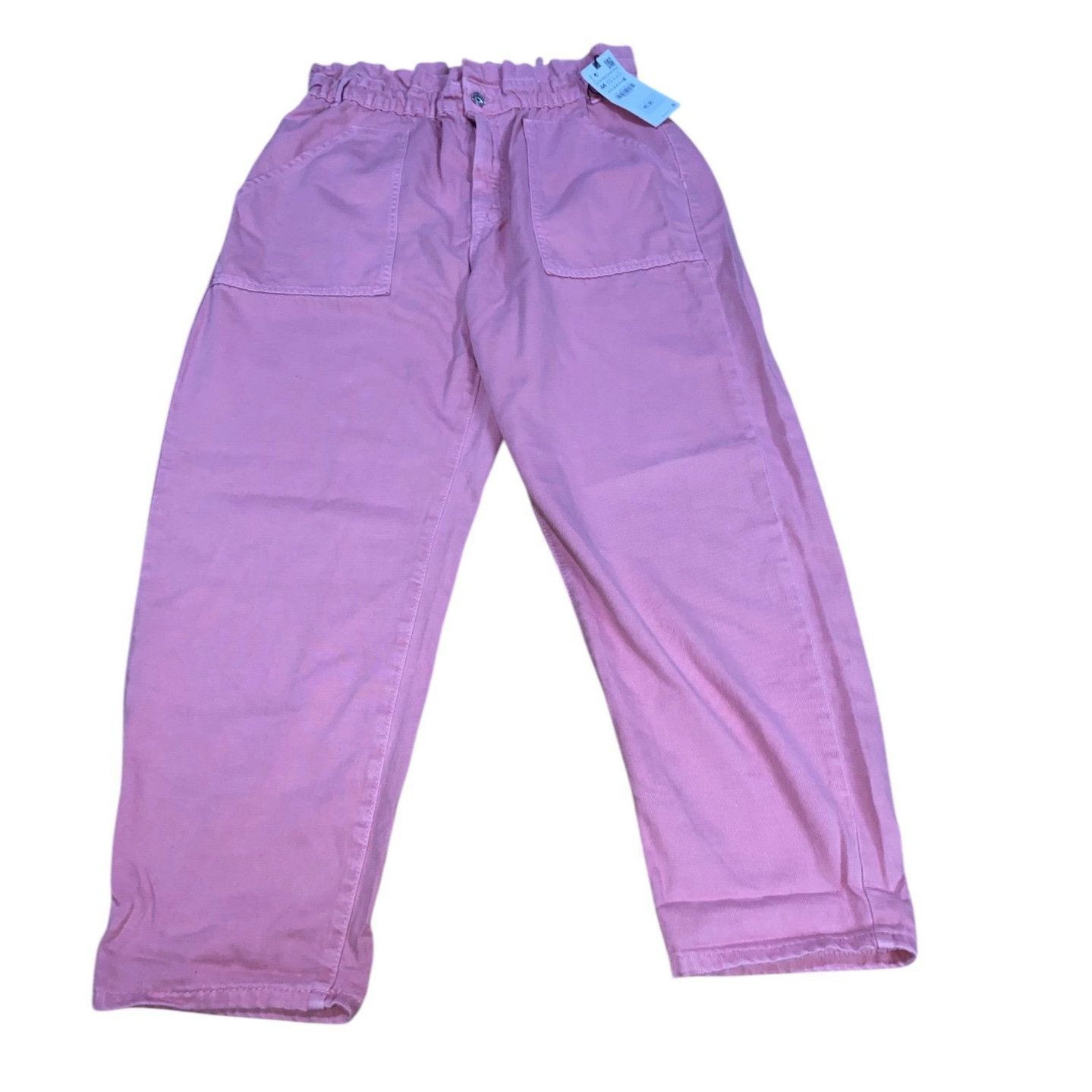 Zara Zara PAPER BAGCARROT LEGANKLE RIGID jean size 12 new Size 26" / US 2 / IT 38 - 1 Thumbnail