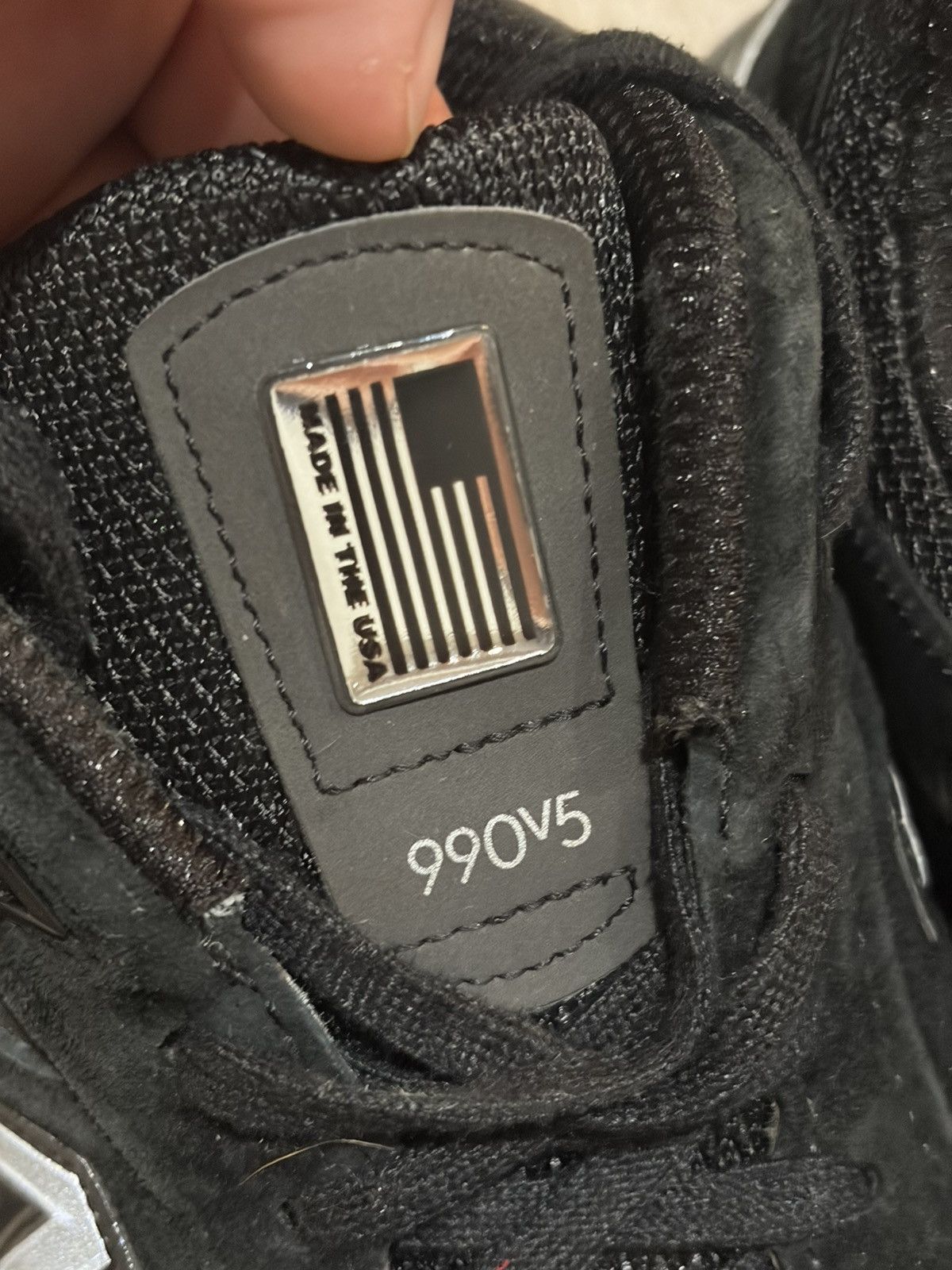 New Balance New Balance 990v5 Made in USA Black Running Shoes Size 11 Size US 11 / EU 44 - 5 Thumbnail