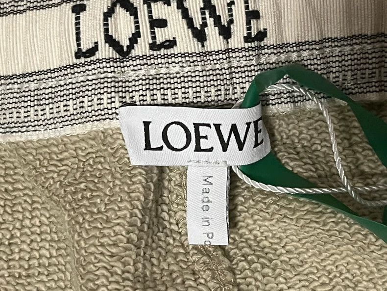 Loewe Loewe size L Solid color cotton jogging knitted sweatpants Size US 38 / EU 54 - 3 Thumbnail