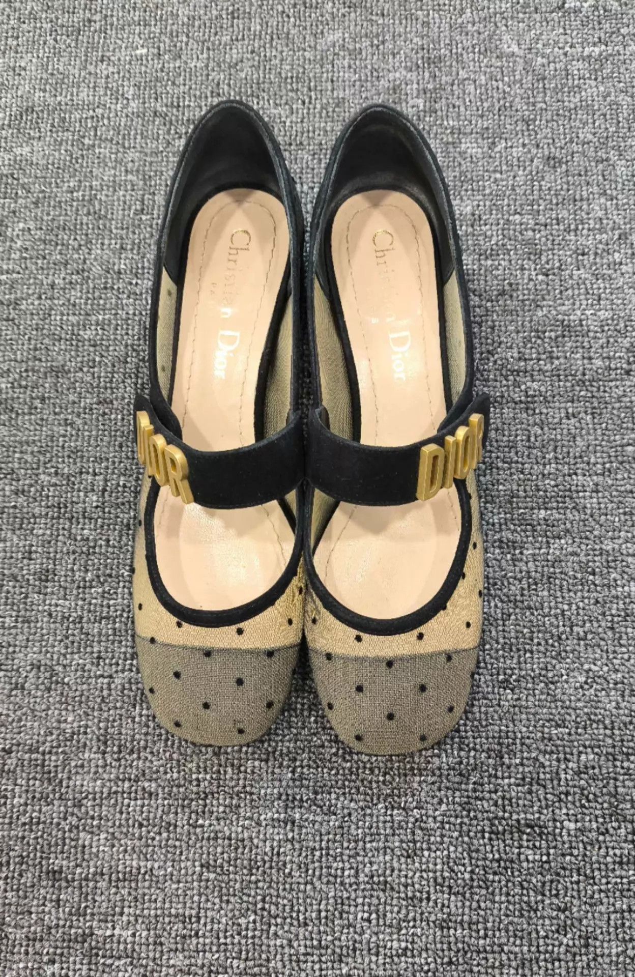 Dior Dior Black Tulle Mary Jane Shoes Women's 35 Size US 4.5 / IT 34.5 - 2 Thumbnail