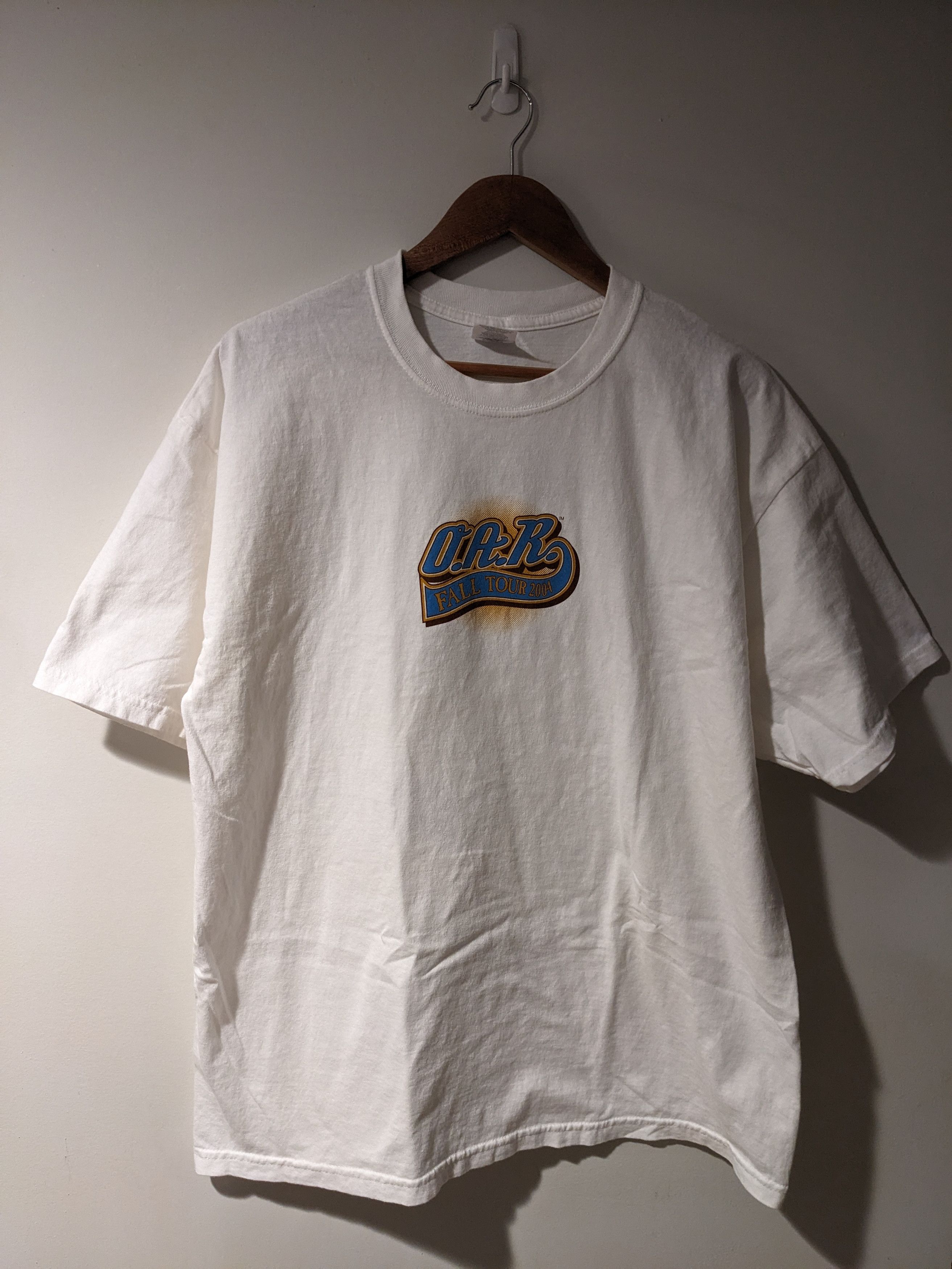 Band Tees × Vintage Vintage O.A.R. Fall Tour 2004 Band White X-Large T-Shirt Size US XL / EU 56 / 4 - 1 Thumbnail