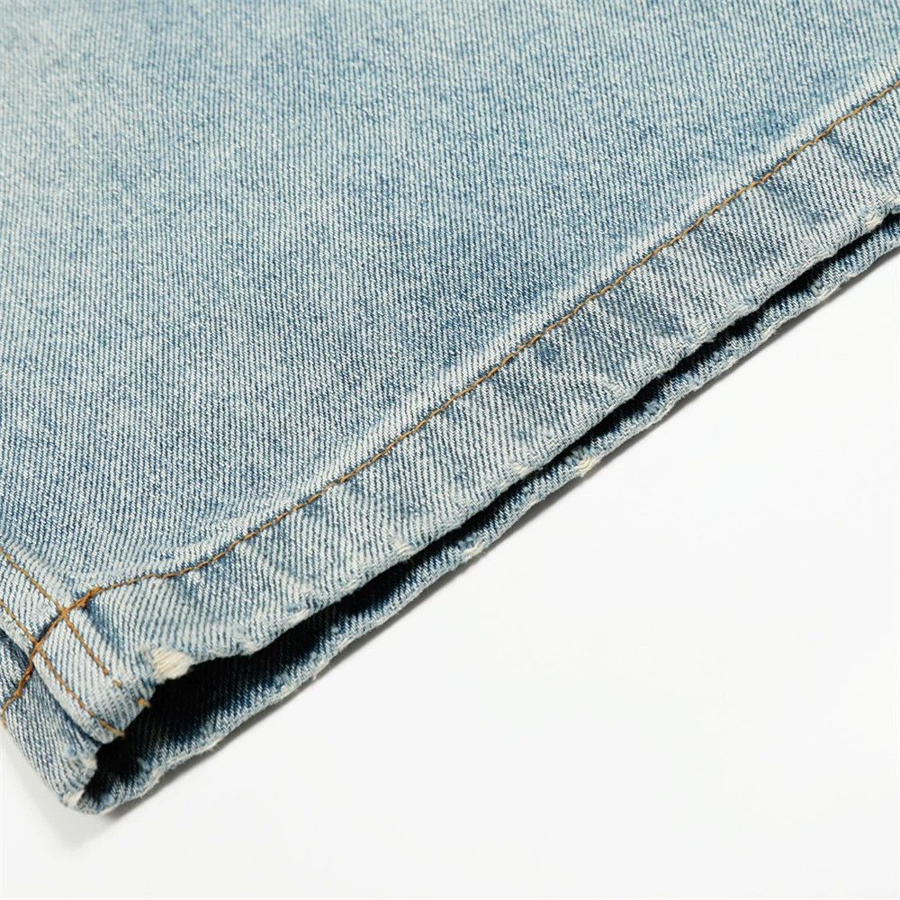 Jean Punk men's loose wide-leg washed distressed dirty jeans Size US 32 / EU 48 - 6 Thumbnail