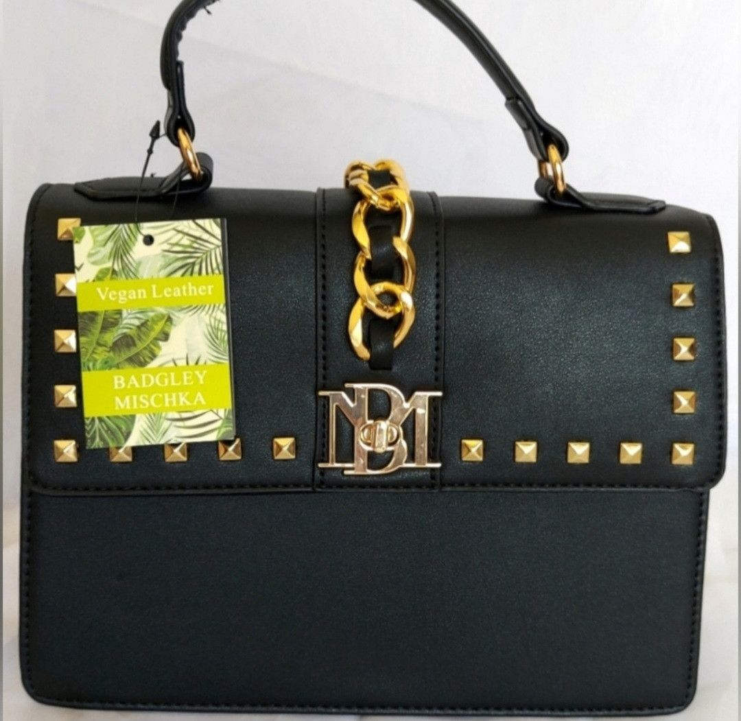 Badgley Mischka Badgley Mischka Chain Studded Crossbody/Handle Bag Size ONE SIZE - 5 Thumbnail