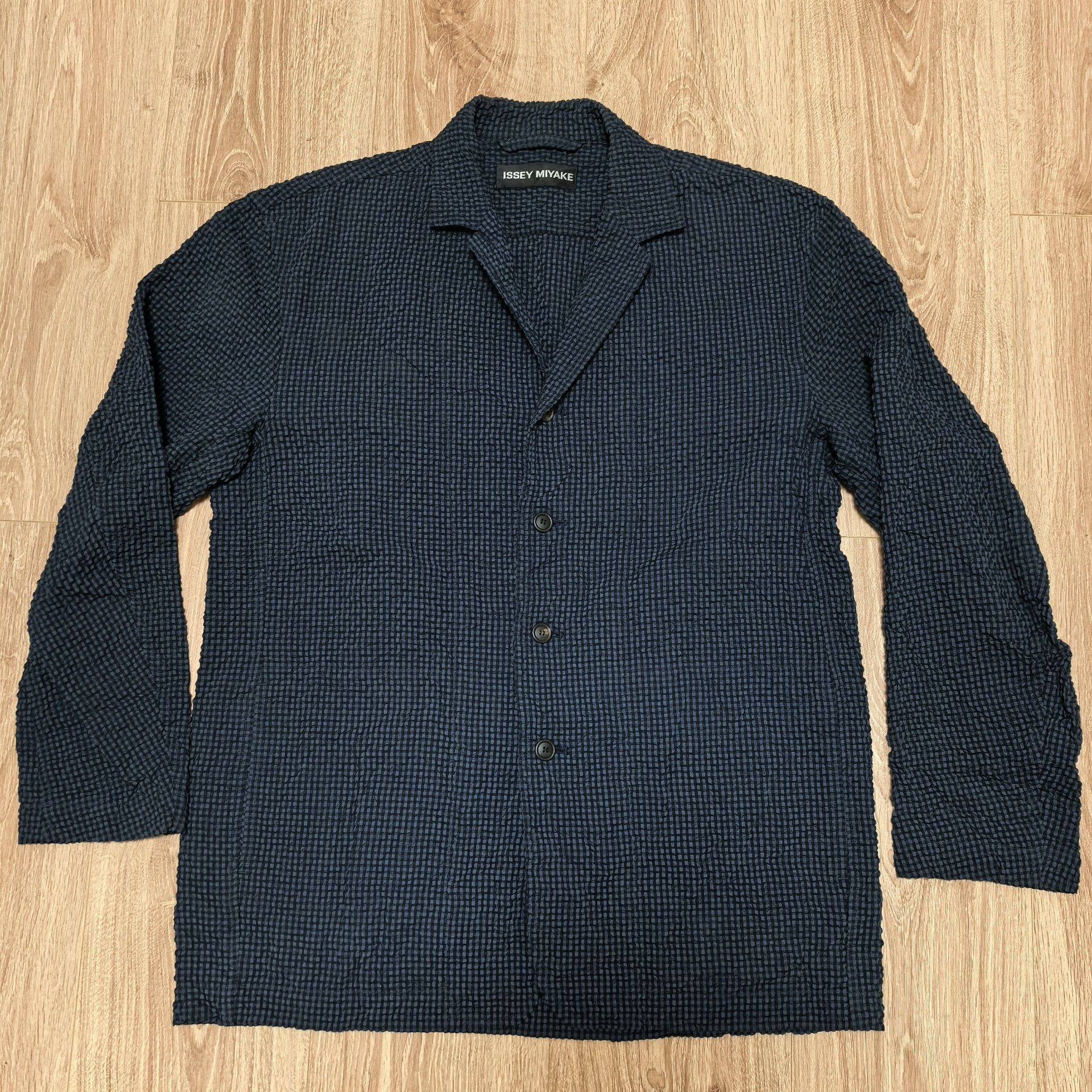 Issey Miyake Issey Miyake Seersucker Blazer Japan Size US M / EU 48-50 / 2 - 1 Thumbnail