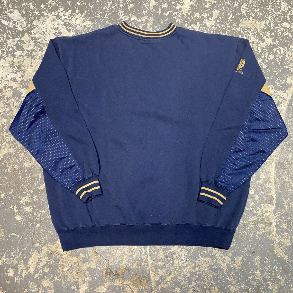 Other Vintage Norte Dame Navy Mesh Sleeve Lee Sport Hoodie Sweat Size US XL / EU 56 / 4 - 7 Thumbnail