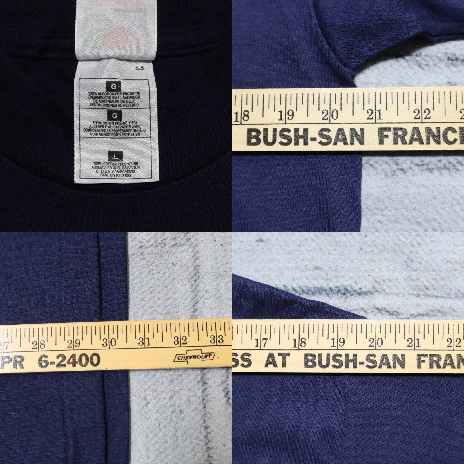 Fruit Of The Loom Vintage Deadstock Tibetan Freedom Concert Shirt Navy L Mens T-Shirt Size US L / EU 52-54 / 3 - 8 Thumbnail