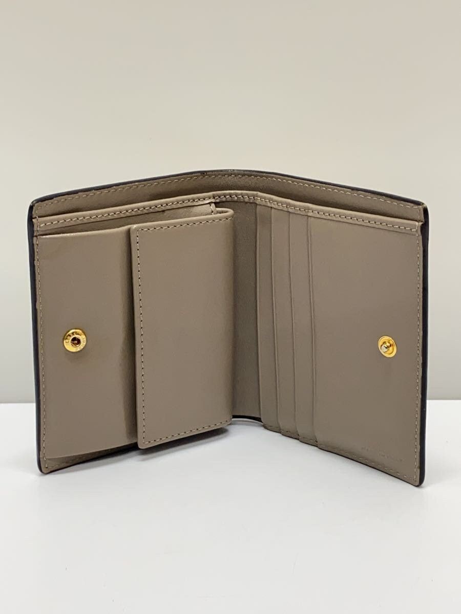 Fendi Fendi Leather Bi-Fold Wallet Grey Size ONE SIZE - 4 Thumbnail