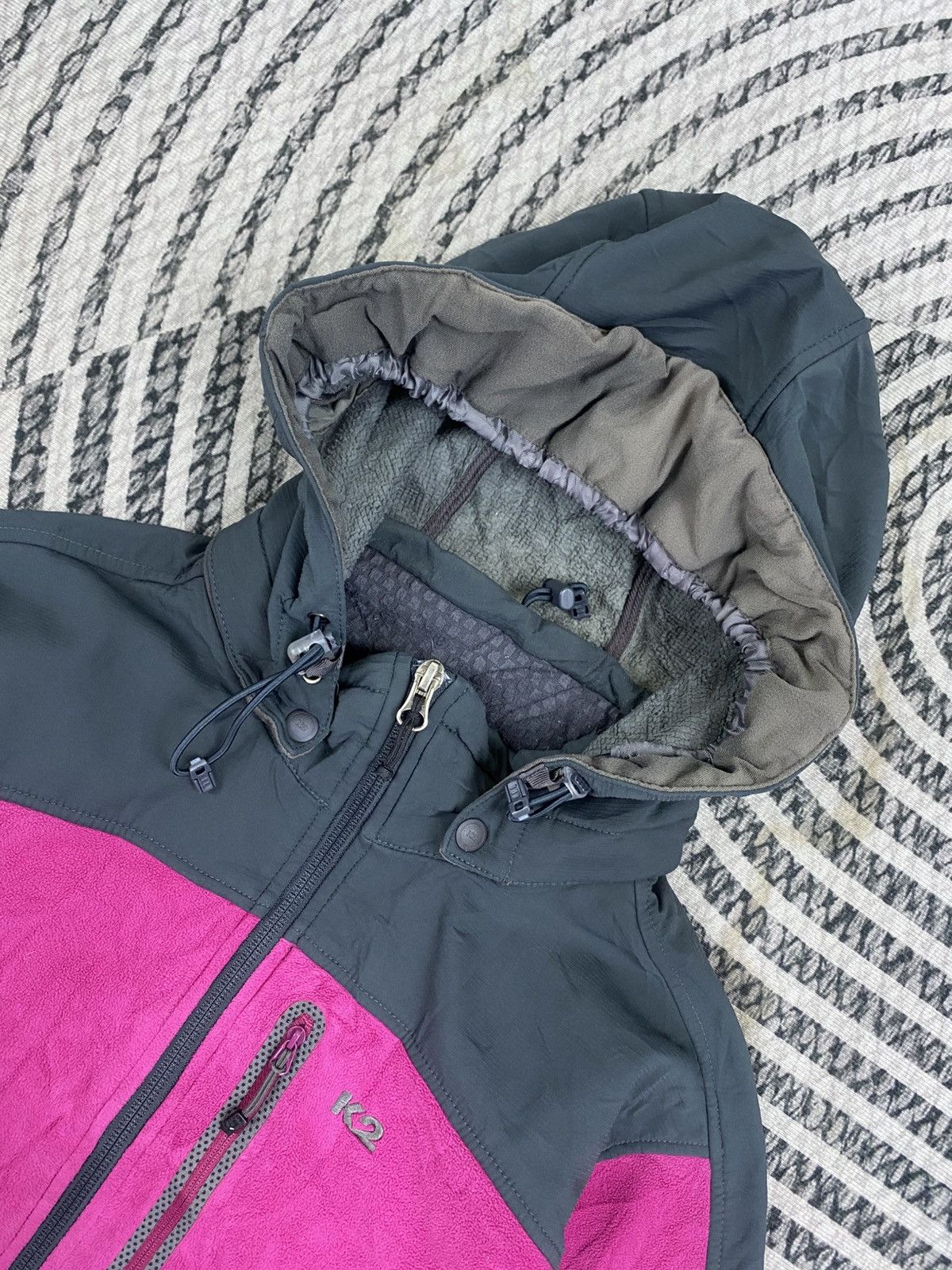 Japanese Brand Vintage K2 Wind Stopper Fleece Zipper Jacket Size S / US 4 / IT 40 - 5 Thumbnail