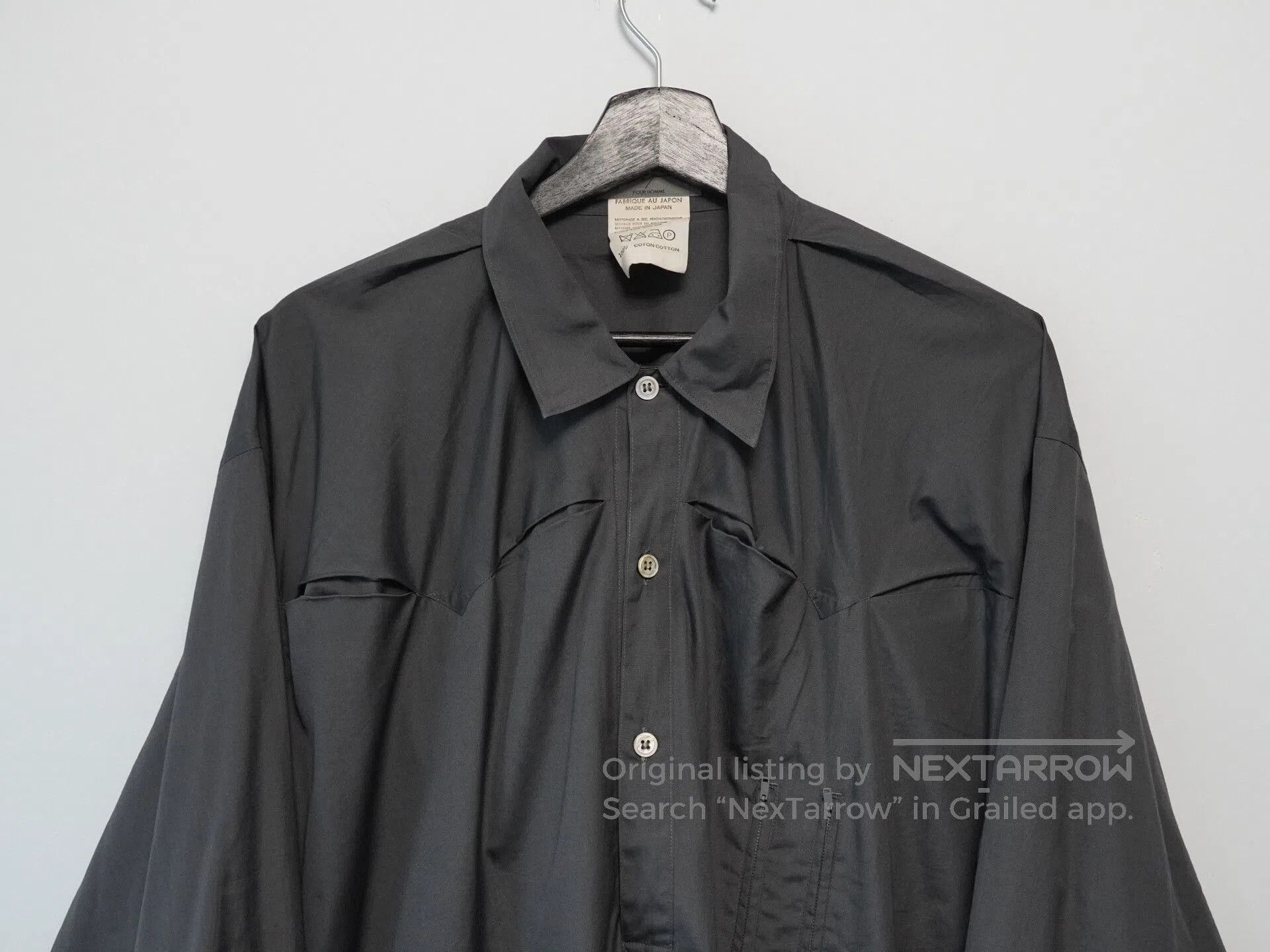 Yohji Yamamoto Yohji Yamamoto 1980ss Zip Shirt. Size US M / EU 48-50 / 2 - 2 Thumbnail