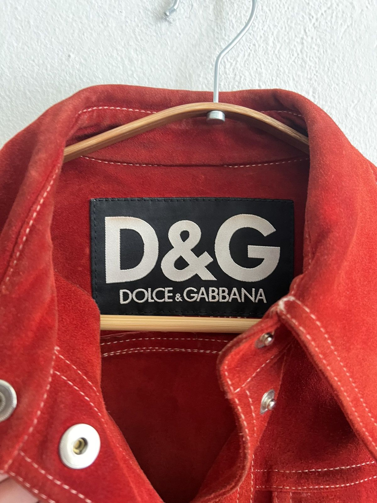 Dolce & Gabbana Vintage Dolce & Gabbana suede button up jacket Size L / US 10 / IT 46 - 6 Thumbnail